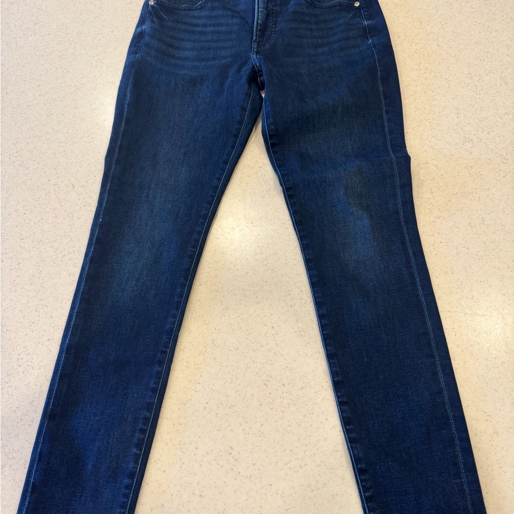 Express Dark Blue Women's Ankle Skinny Jeans